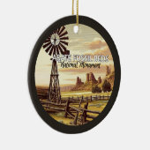 アゲート化石ベッド国定記念碑クリスマス セラミックオーナメント (右)