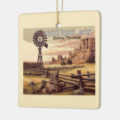 アゲート化石ベッド国定記念碑クリスマス セラミックオーナメント (左)