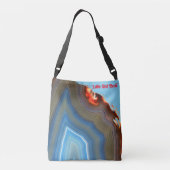 アゲート十字架に隠れてかわいい赤い悪魔 クロスボディバッグ (裏面)