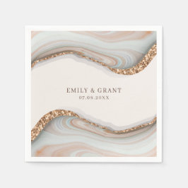 アゲート石大理石 スタンダードカクテルナプキン