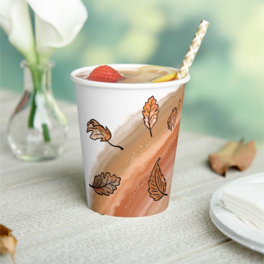 アゲート紅葉 紙コップ (インサイチュ)