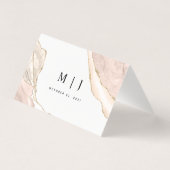 アゲート赤面&金ゴールドグリッター結婚ズ座席表 (裏面)