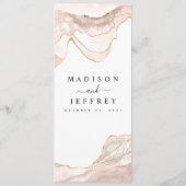 アゲート赤面&金ゴールドグリッター結婚ズ メニュー (裏面)