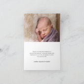 アゲート金ゴールドグリッタースクリプトバプテスマ サンキューカード (内部)