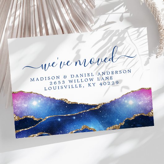 アゲート銀河系天星の動く発表 案内ポストカード