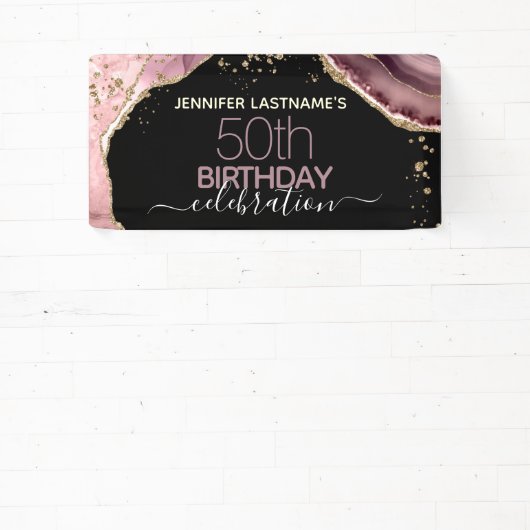 アゲート50th誕生日予算パーティー 横断幕 (インサイチュ)