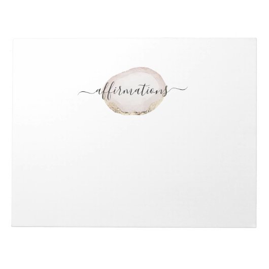 アゲート・ノート・パッドに関する確認 ノートパッド (正面)