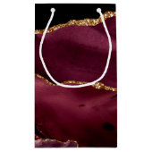 アゲート・ブルガン結婚ディのパターン スモールペーパーバッグ (裏面)