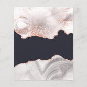 アゲート ホワイト ローズゴールド お手頃 ウェディング チラシ (裏面)