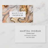 アゲーモダント抽象芸術マクロデザイン 名刺 (正面/裏面)