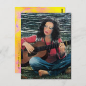 アコイ遊ズムのギターを使った女性の音楽 ポストカード (正面/裏面)
