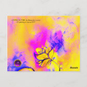 アコイ遊ズムのギターを使った女性の音楽 ポストカード (裏面)