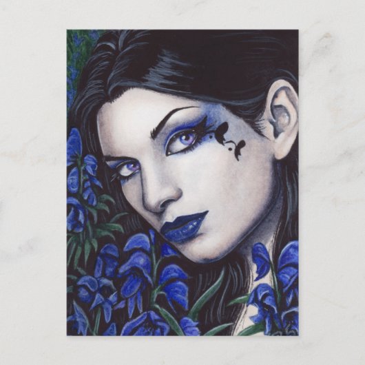 アコニツムかわいらし毒はがき ポストカード (正面)