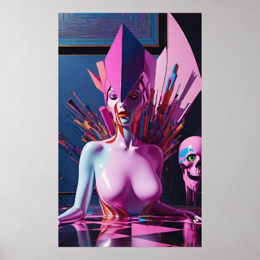 アコニツムコンチュニュイ – Ken Gage Surreal Art ポスター (正面)