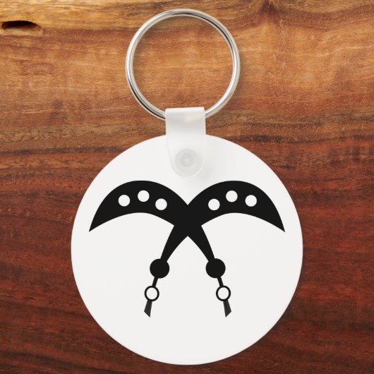 アコフェナ | Adinkra勇気と勇気の象徴 キーホルダー (正面)