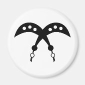 アコフェナ | Adinkra勇気と勇気の象徴 マグネット (正面)