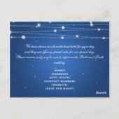 アコメエレガントーションきらめくラインサファイア ポストカード (裏面)