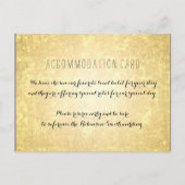 アコモデーエレガントションゴールドフォイルスターズ紙吹雪 ポストカード (正面)