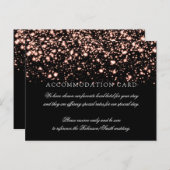 アコモデーエレガントションバラ金ゴールドミッドナイトグラム ポストカード (正面/裏面)