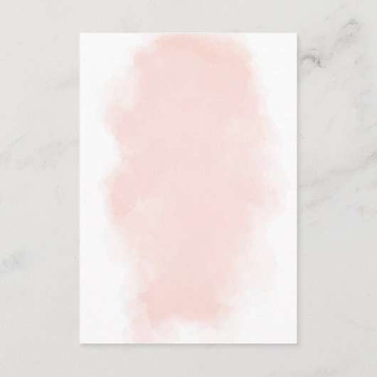 アコモデー結婚ションズウォーターカラーピーチウォッシュ エンクロージャーカード (裏面)