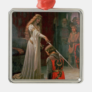 アコラード(by Edmond Blair Leighton) メタルオーナメント