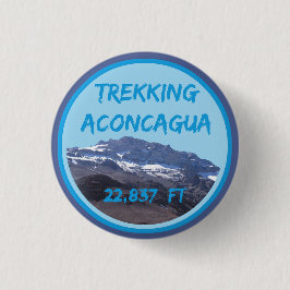 アコンカグアマウンテン高高度登りボタン 缶バッジ