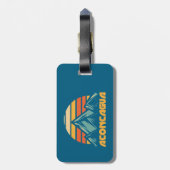 アコンカグアレトロターコイズ ラゲッジタグ (裏面縦)