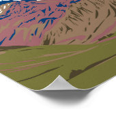 アコンカグア地方パークアルゼンチントラベルヴィンテージ ポスター (角)