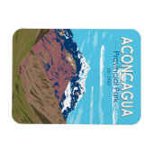 アコンカグア地方パークアルゼンチントラベルヴィンテージ マグネット (横)