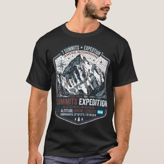 アコンカグア山7サミット遠征 Tシャツ (正面)