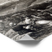 アコンカグア火山の遠景 ポスター (角)