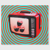 アコンテンポラリーートコラージュテレビニュースコロナウイルスコン ラッピングペーパー (フラット)