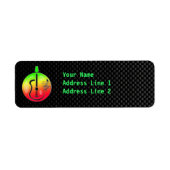 アコーお洒落スティックギター ラベル (正面)