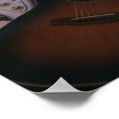 アコーかわいらしスティックギター ポスター (角)