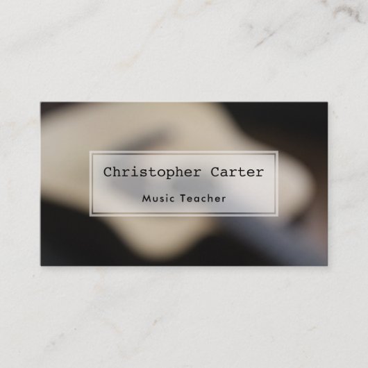 アコーぼやけス・ギタ芸術的ー 名刺 (正面)