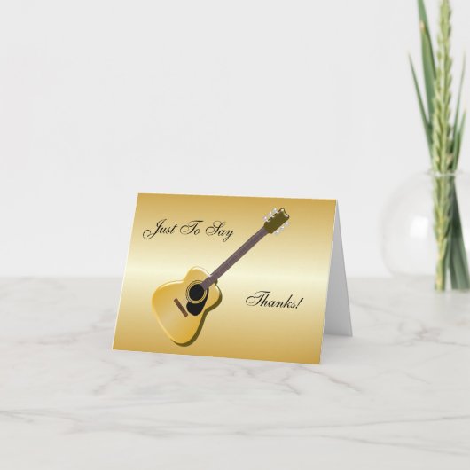 アコーカスタマイズスティック・ギター サンキューカード (正面)