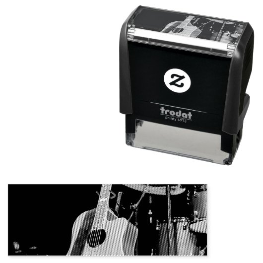 アコーカッコいいスティックギター セルフインキングスタンプ (インサイチュ)