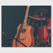 アコーカッコいいスティックギター ラッピングペーパー (フラット)