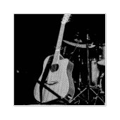 アコーカッコいいスティックギター ラバースタンプ (インプリント)