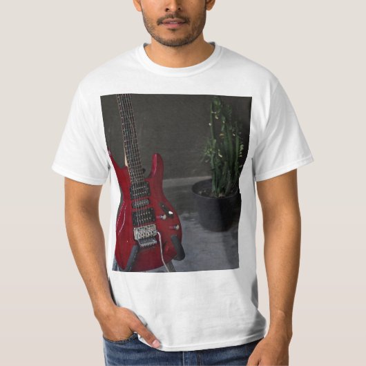 アコーカッコいいスティックギター Tシャツ (正面)
