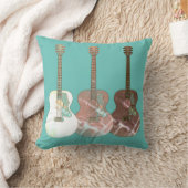 アコーシクラシックョーギター素朴ヴィンテージ楽器 クッション (ブランケット)