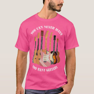 アコースティックエレクトリックギター音楽愛好家アパレルユニス Tシャツ