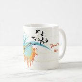 アコースティックカスタムギター製品 コーヒーマグカップ (正面右)