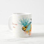 アコースティックカスタムギター製品 コーヒーマグカップ (正面左)