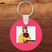 アコースティックガールプレイイン キーホルダー (正面)