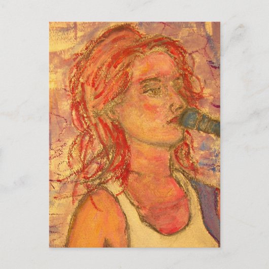 アコースティックガール ポストカード (正面)