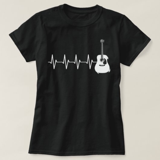 アコースティックギタバーアート Tシャツ (デザイン正面)