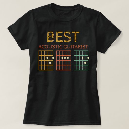 アコースティックギタリストパパ_715 Tシャツ (デザイン正面)