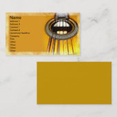 アコースティックギターのひも 名刺 (正面/裏面)