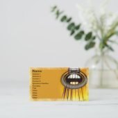 アコースティックギターのひも 名刺 (スタンド正面)